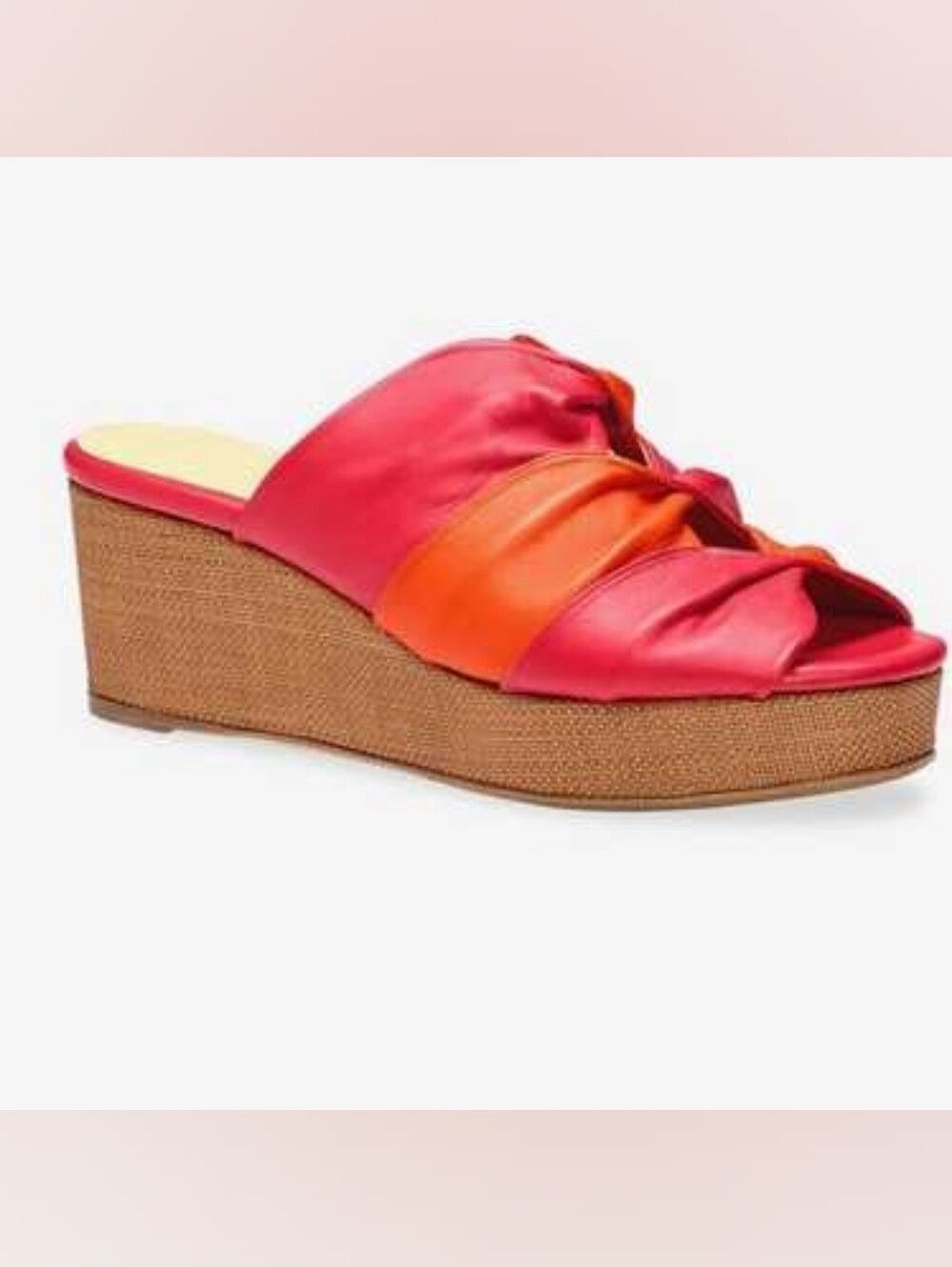 Sarah Flint Perfect Arabesque Wedge 50, Positano Pink Orange Leather, 39